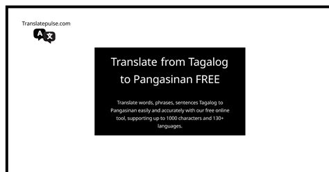 pangasinan translate to tagalog|Google Translate.